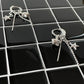 Kiki 925 Sterling Silver Tassel Star Hoop Earrings