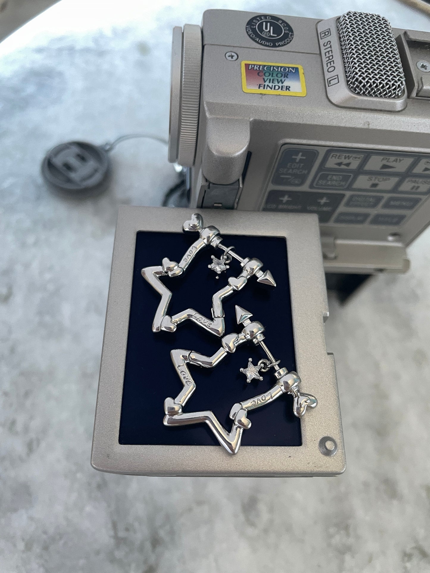 Y2K Grunge Earring Star Arrow Nana Punk Earrings Goth Hoop Earrings Grunge Statement Cyber Goth Cupids Bow Aesthetic Gift for Her Holiday